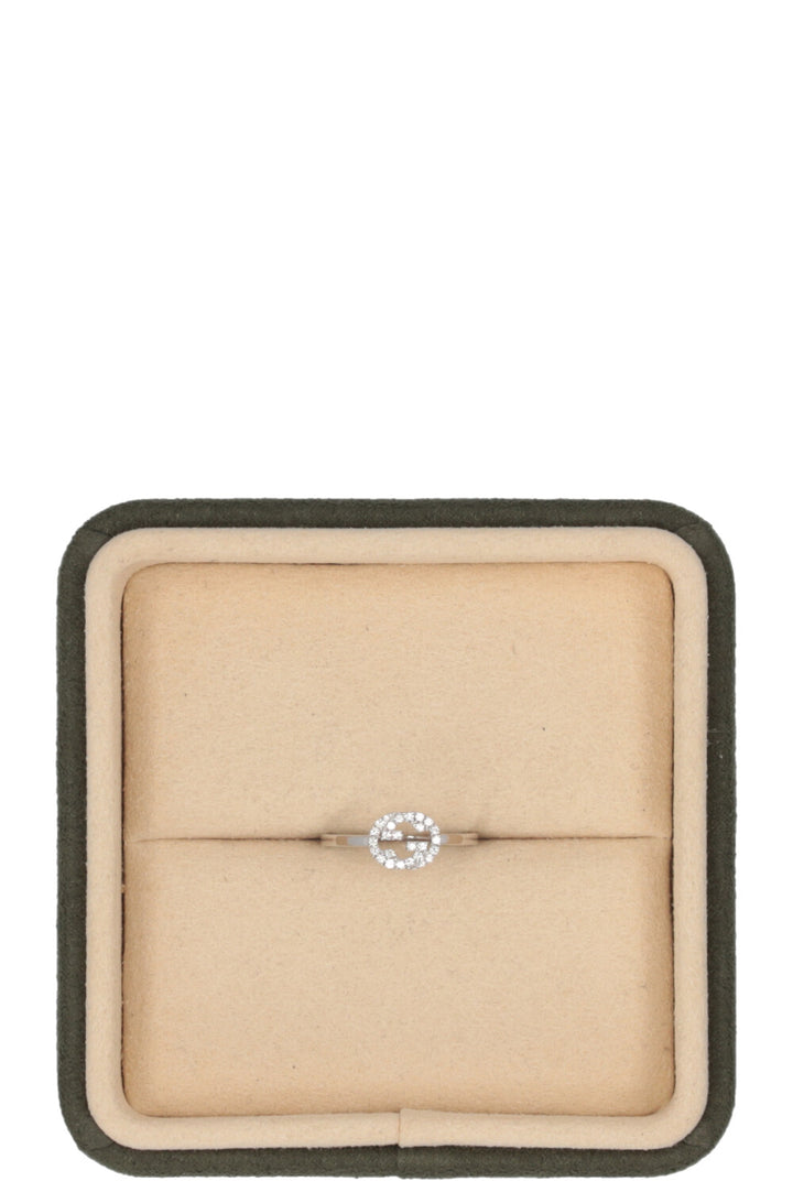 GUCCI GG Ring 18k white gold
