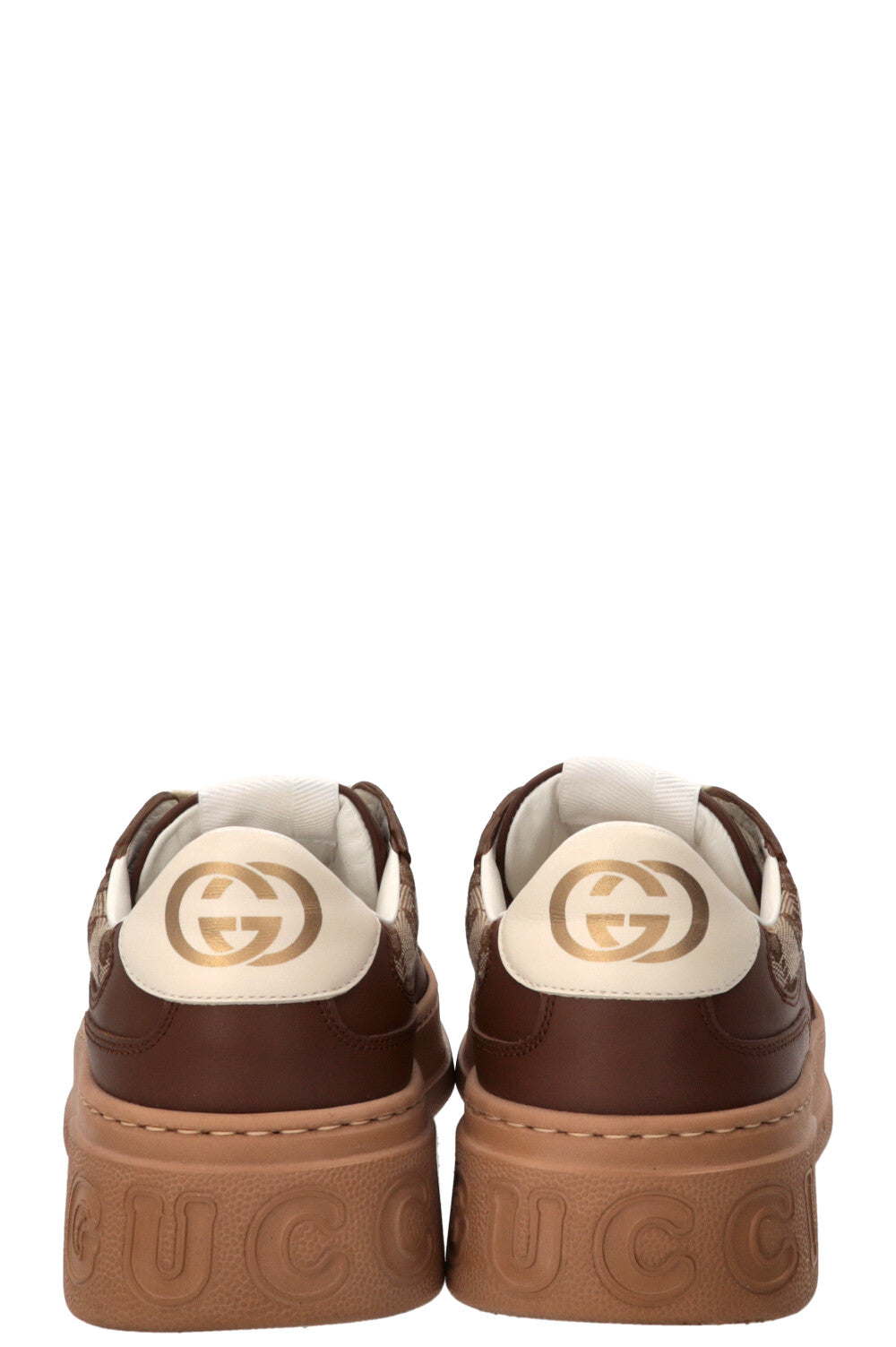 GUCCI GG Sneakers Canvas Brown