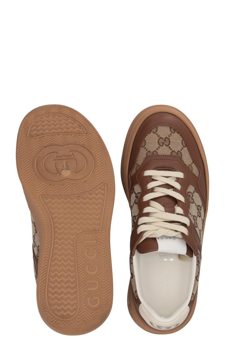 GUCCI GG Sneakers Canvas Brown