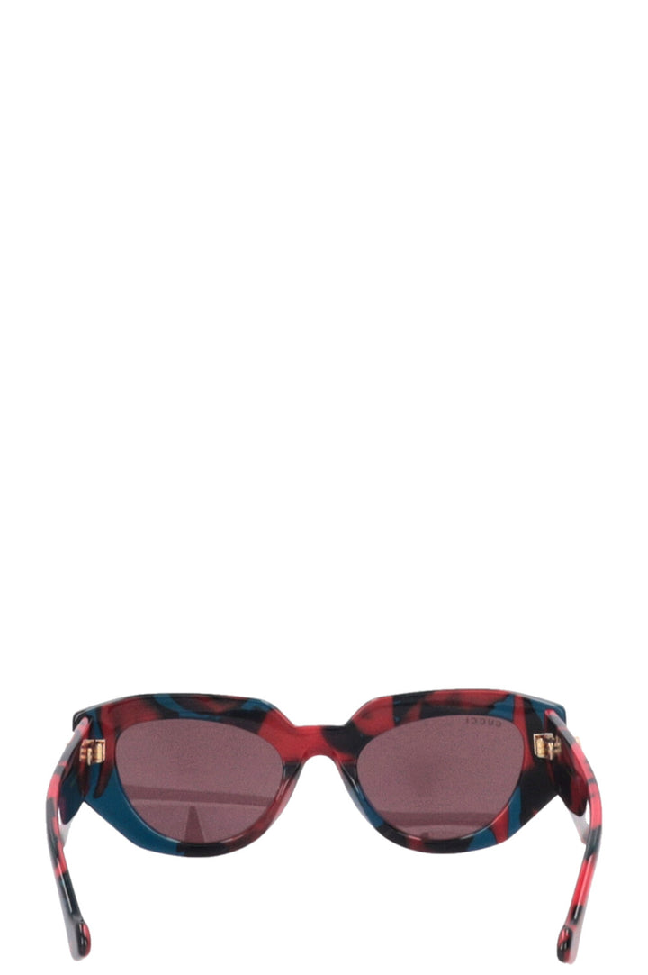 GUCCI GG Sunglasses Acetat Red Blue 1421S 003