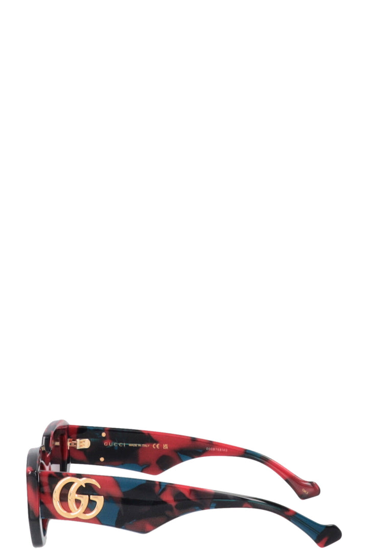 GUCCI GG Sunglasses Acetat Red Blue 1421S 003
