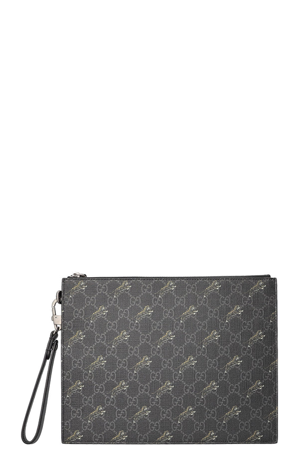 Pochette GUCCI GG Supreme Tiger avec sangle