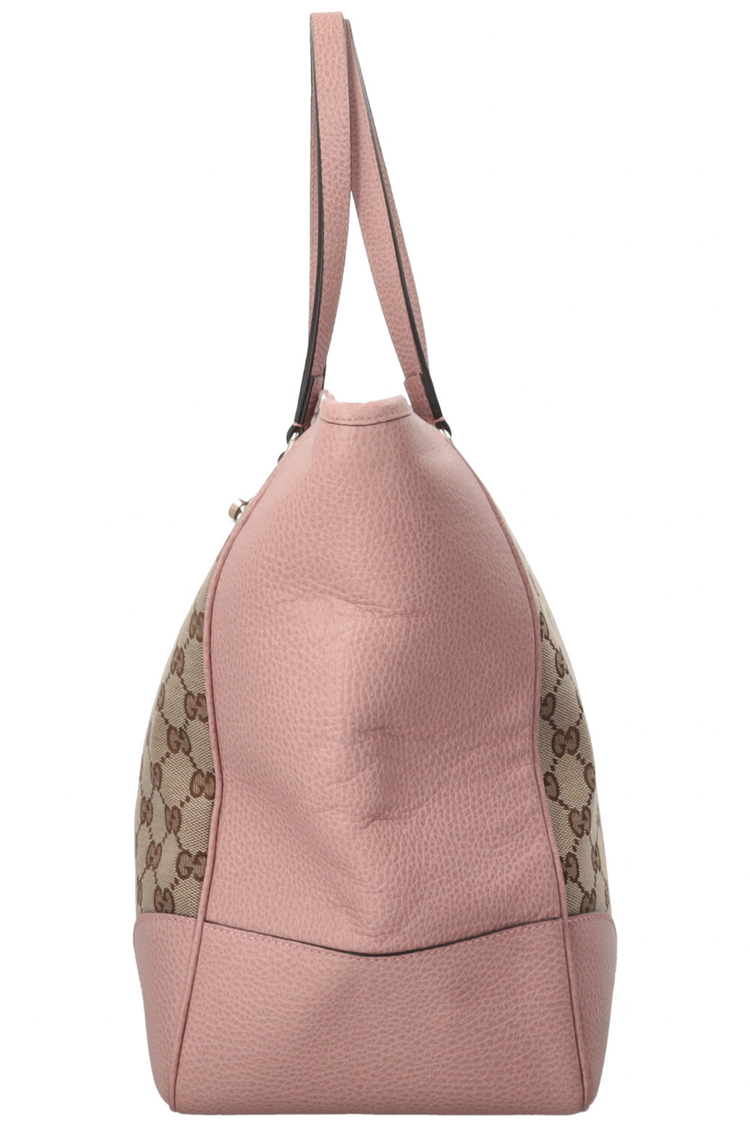 GUCCI GG Tote Canvas Leather Pink