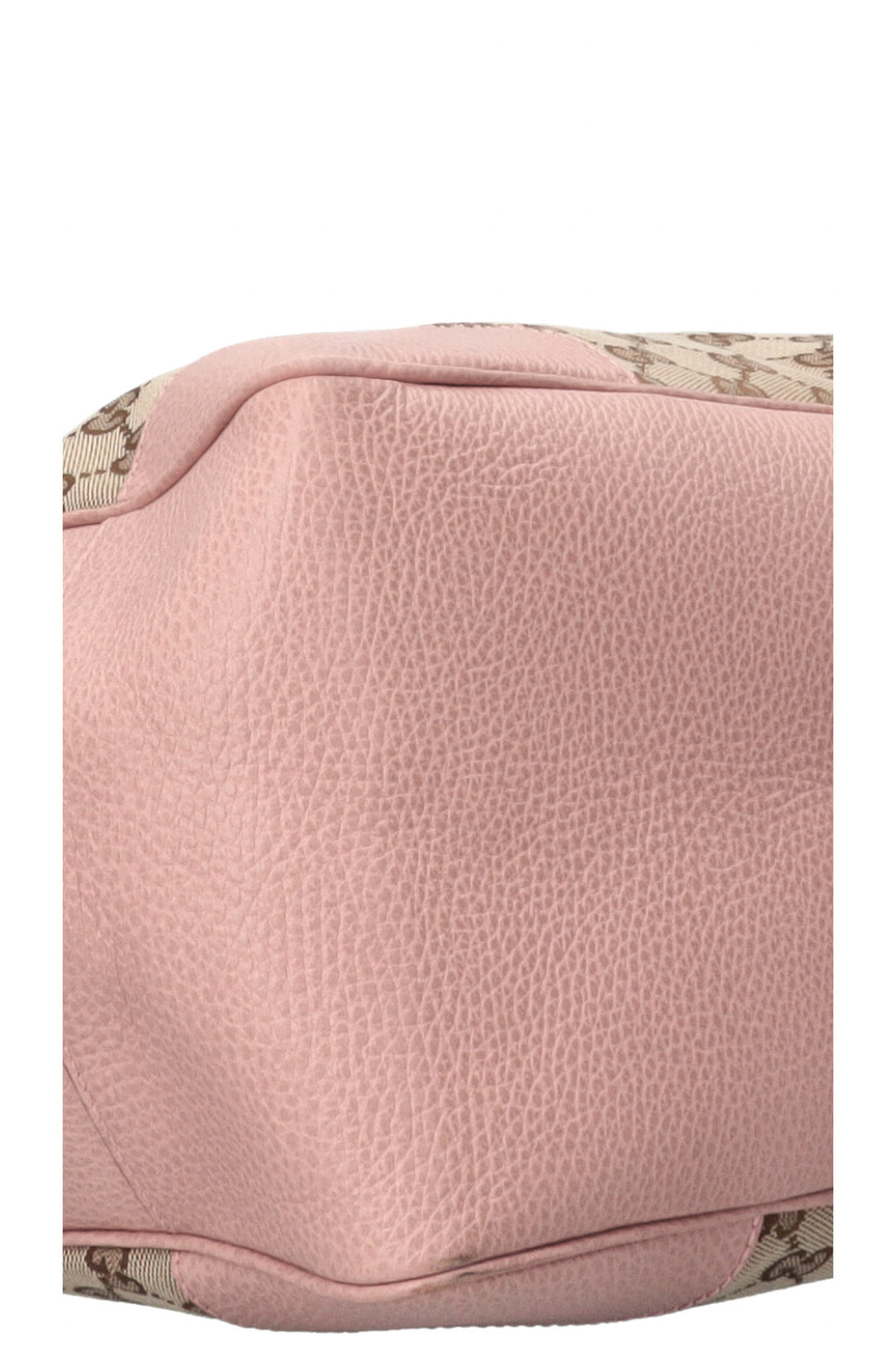 GUCCI GG Tote Canvas Leather Pink