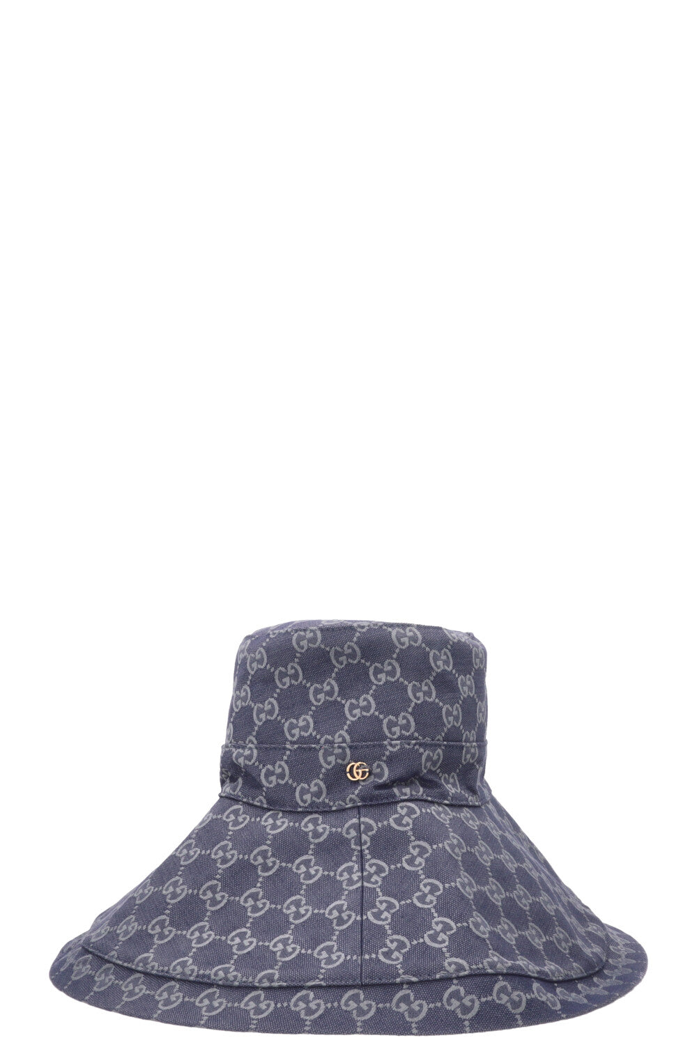 GUCCI GG Wide Brim Hat Canvas Blue