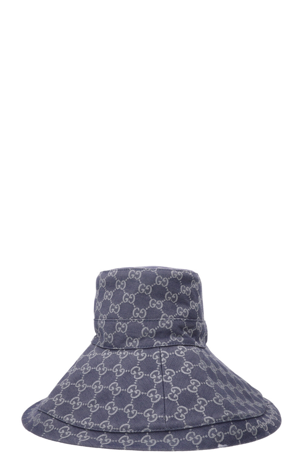 GUCCI GG Wide Brim Hat Canvas Blue