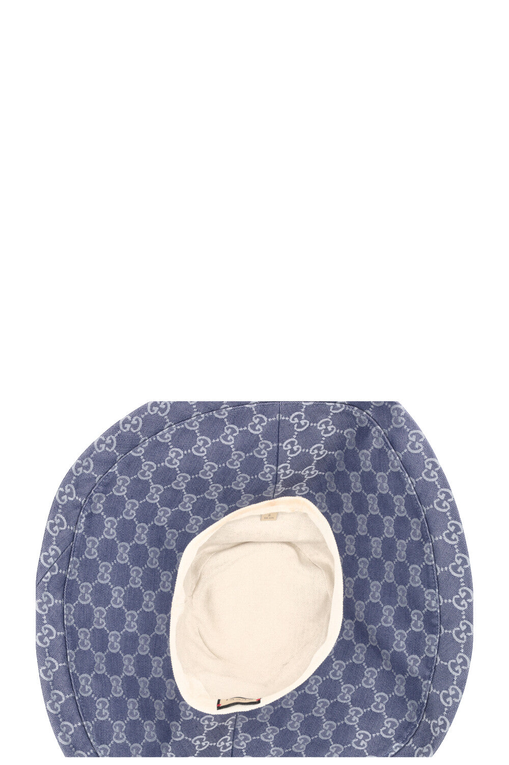 GUCCI GG Wide Brim Hat Canvas Blue