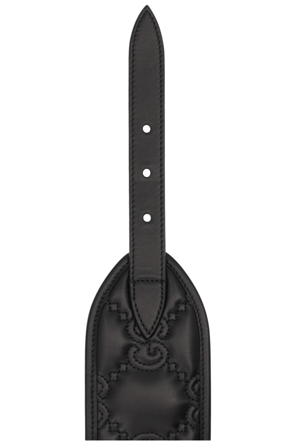 GUCCI GG Wide Waist Belt Leather Black