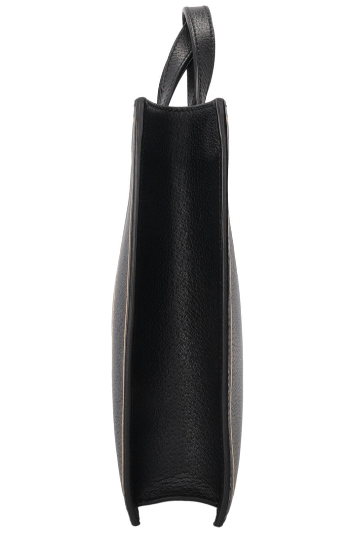 GUCCI Garden Cabas Chat Petit Format en Cuir Noir