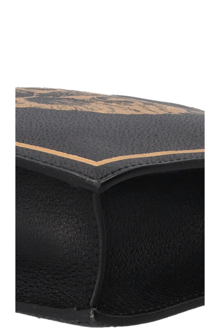 GUCCI Garden Cabas Chat Petit Format en Cuir Noir