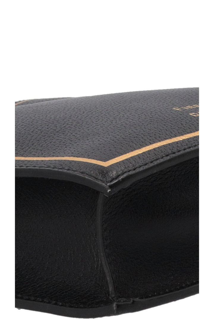 GUCCI Garden Cabas Chat Petit Format en Cuir Noir