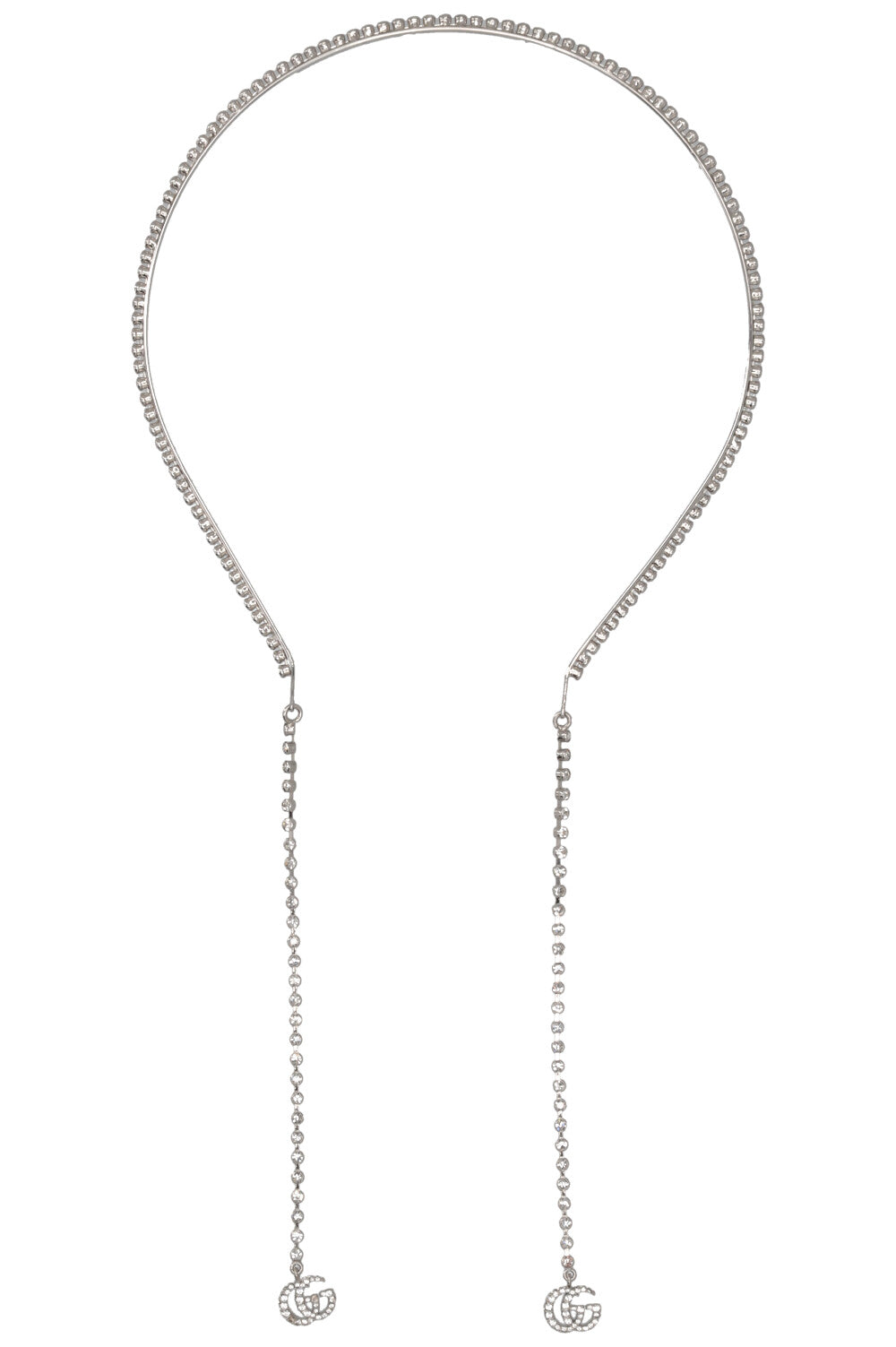 GUCCI Headband Crystals Silver