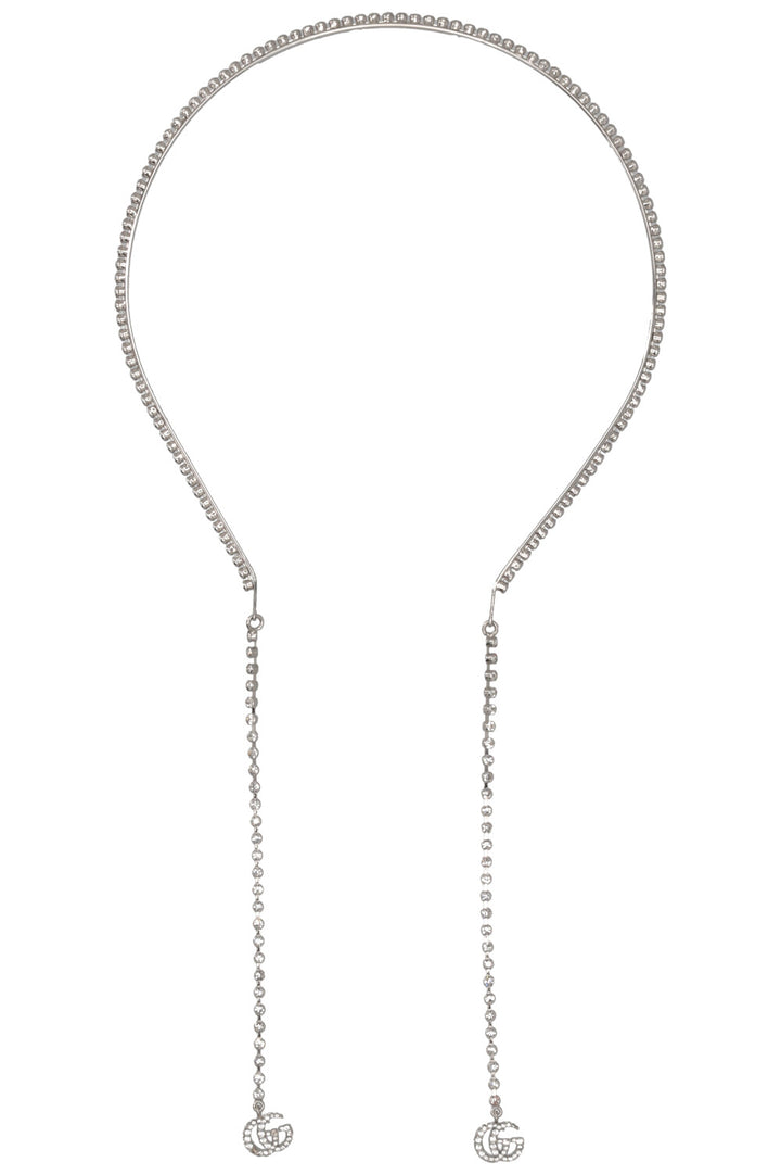 GUCCI Headband Crystals Silver