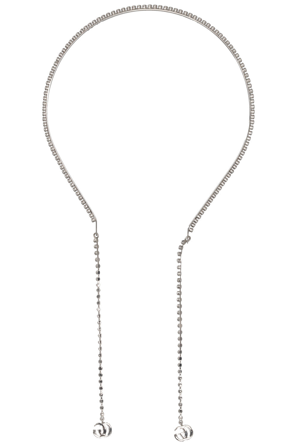 GUCCI Headband Crystals Silver
