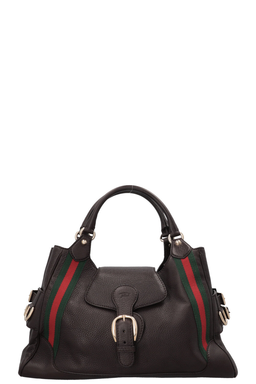 GUCCI Heritage Web Shoulder Bag Brown