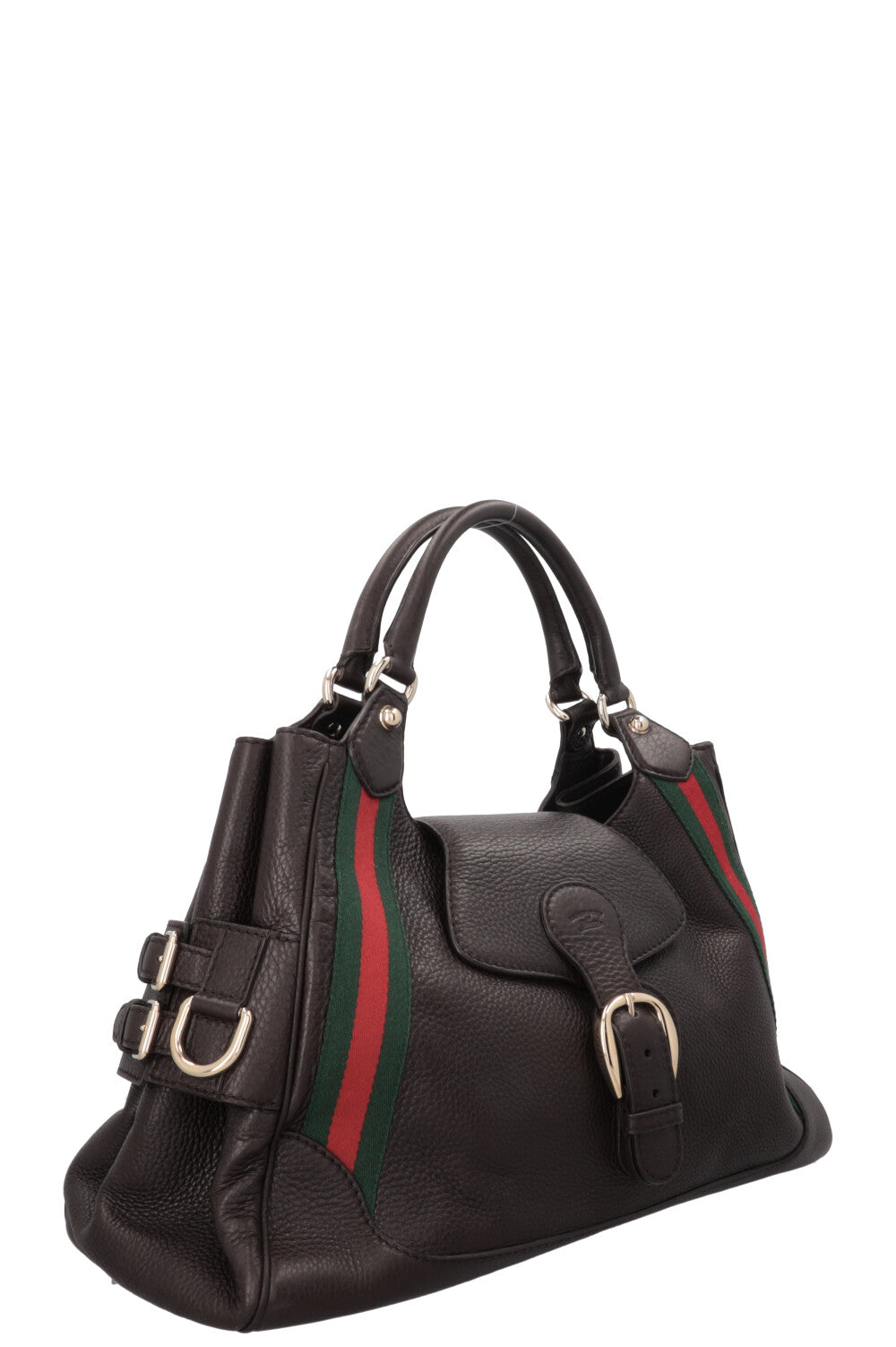 GUCCI Heritage Web Shoulder Bag Brown