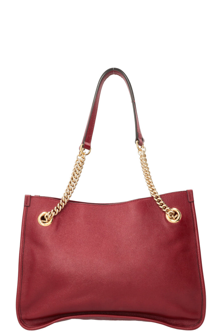 GUCCI Horsebit 1955 Tote Bag Leather Red