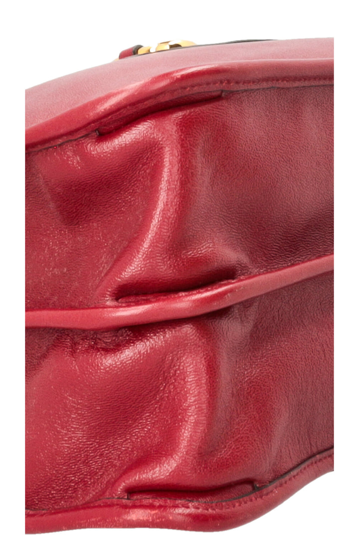 GUCCI Horsebit 1955 Tote Bag Leather Red