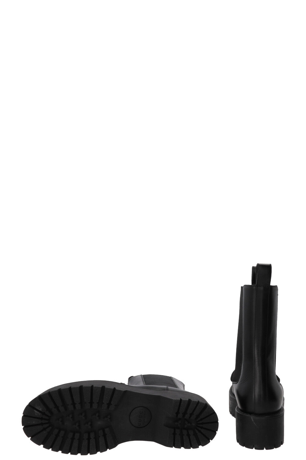 GUCCI Horsebit Boots Leather Black