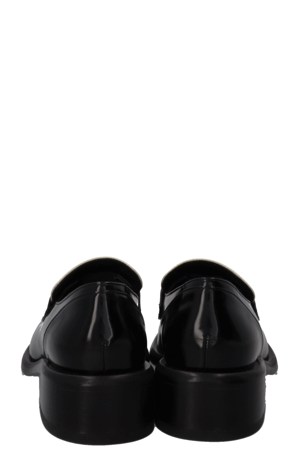 GUCCI Horsebit Loafer Patent White Black