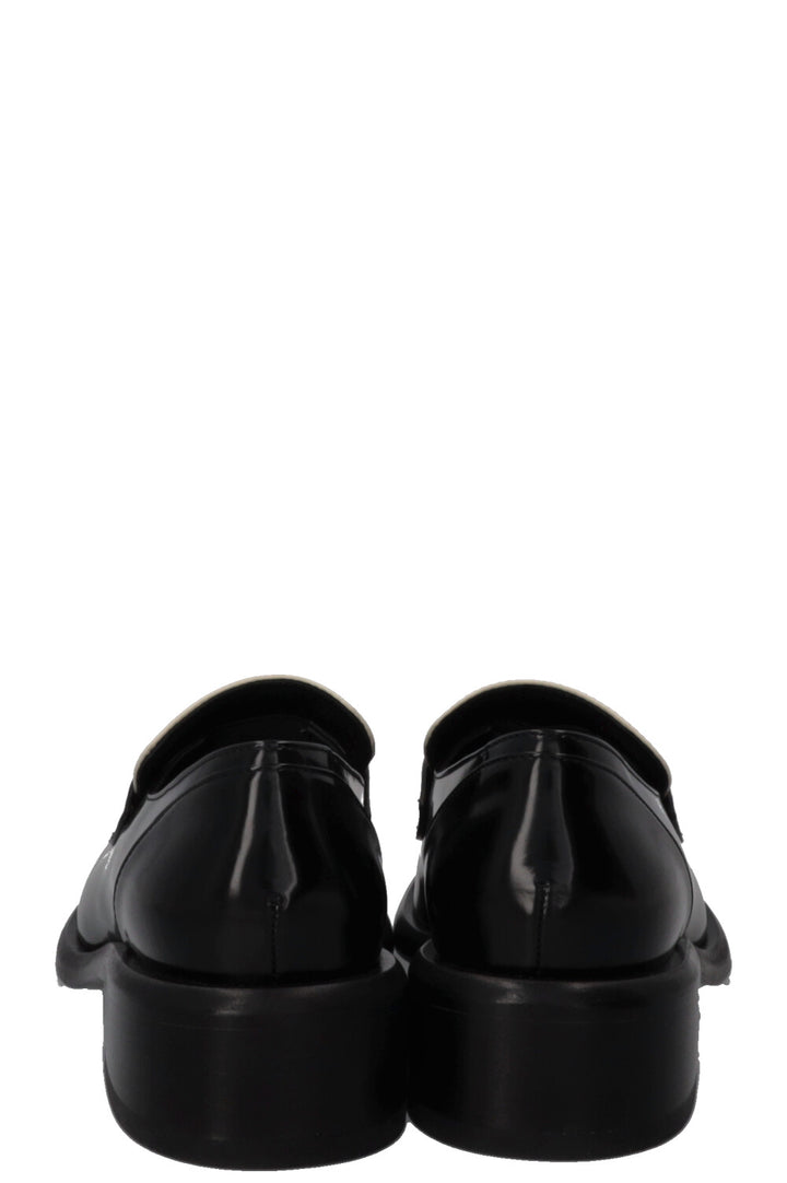 GUCCI Horsebit Loafer Patent White Black