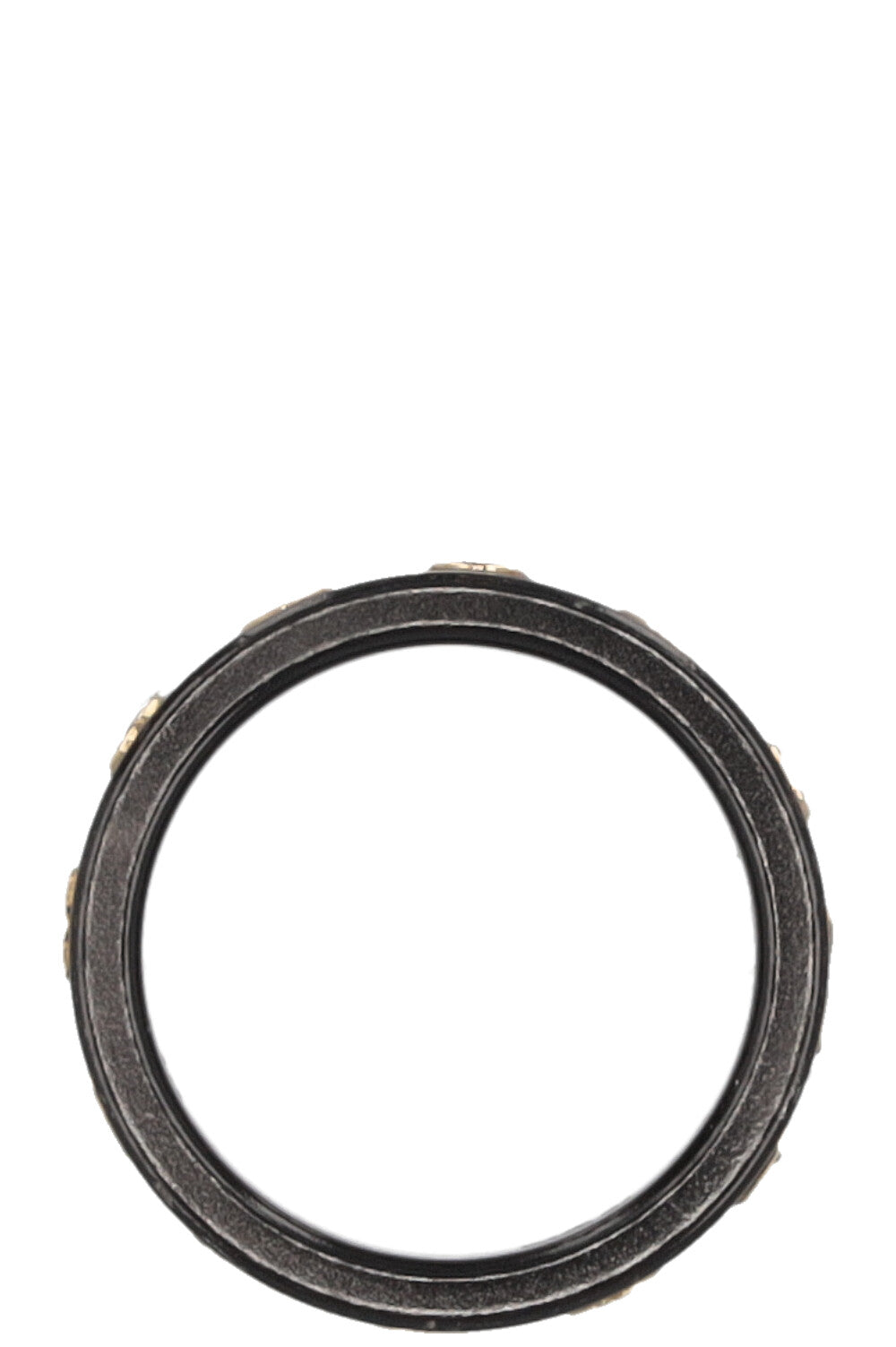 GUCCI Icon Ring 18k Yellow Gold Black