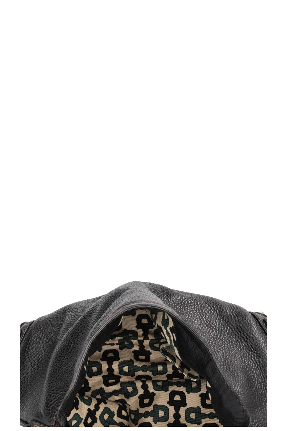 GUCCI Indy Hobo Bag Leather GG Black