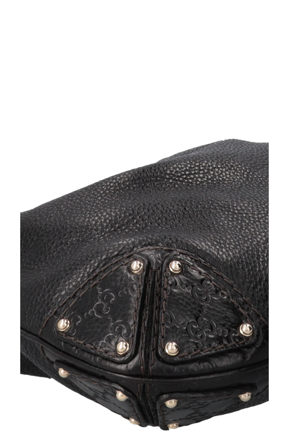 GUCCI Indy Hobo Bag Leather GG Black