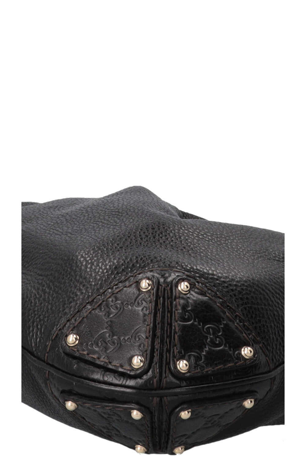GUCCI Indy Hobo Bag Leather GG Black