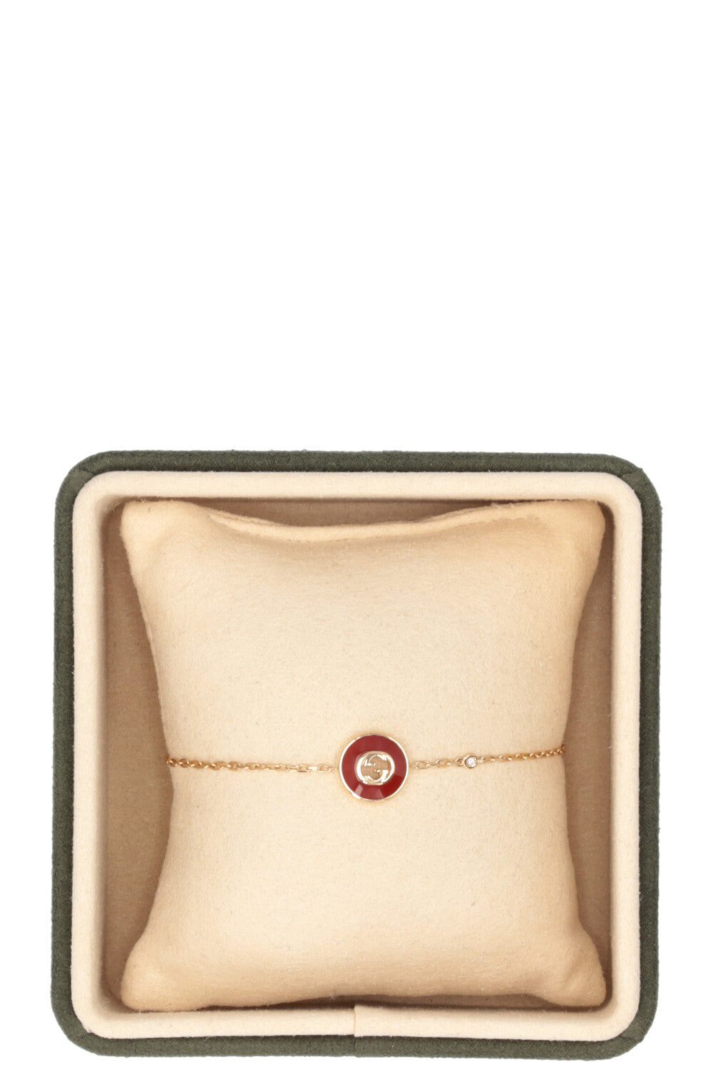 Bracelet Gucci Interlocking en or jaune 18 carats orange
