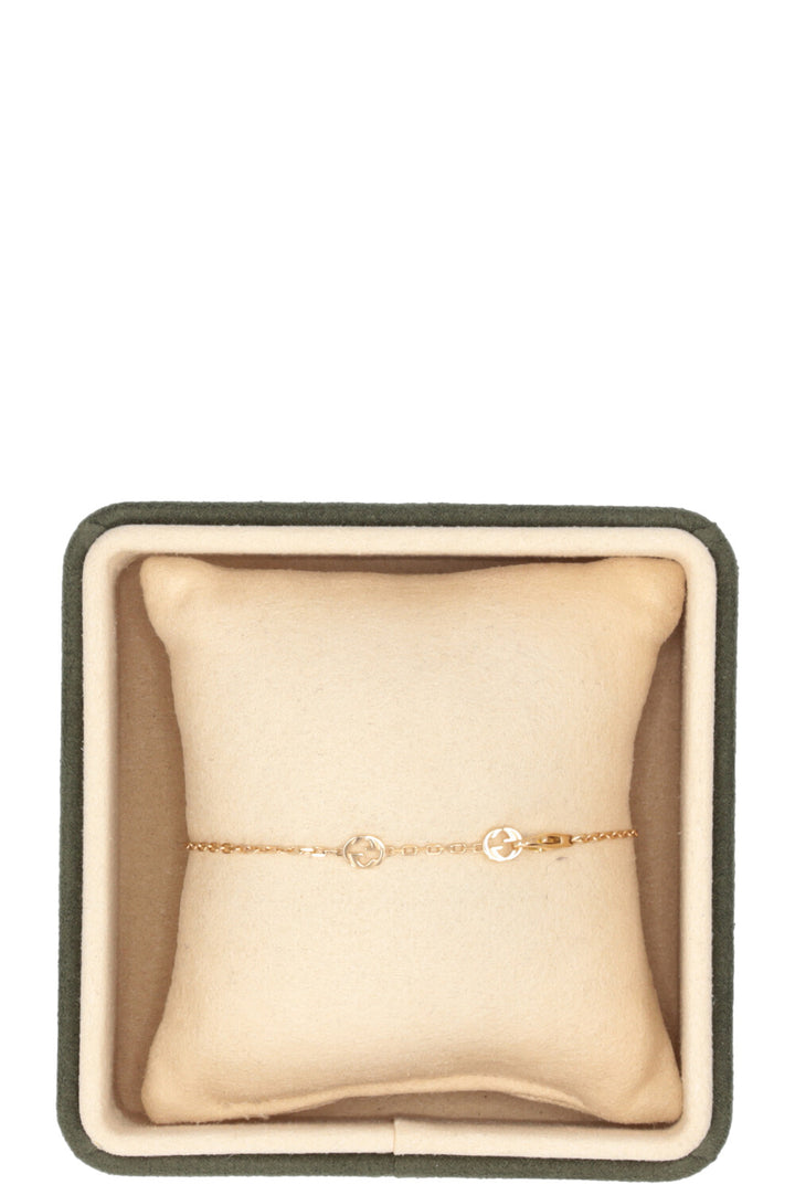 Bracelet Gucci Interlocking en or jaune 18 carats orange
