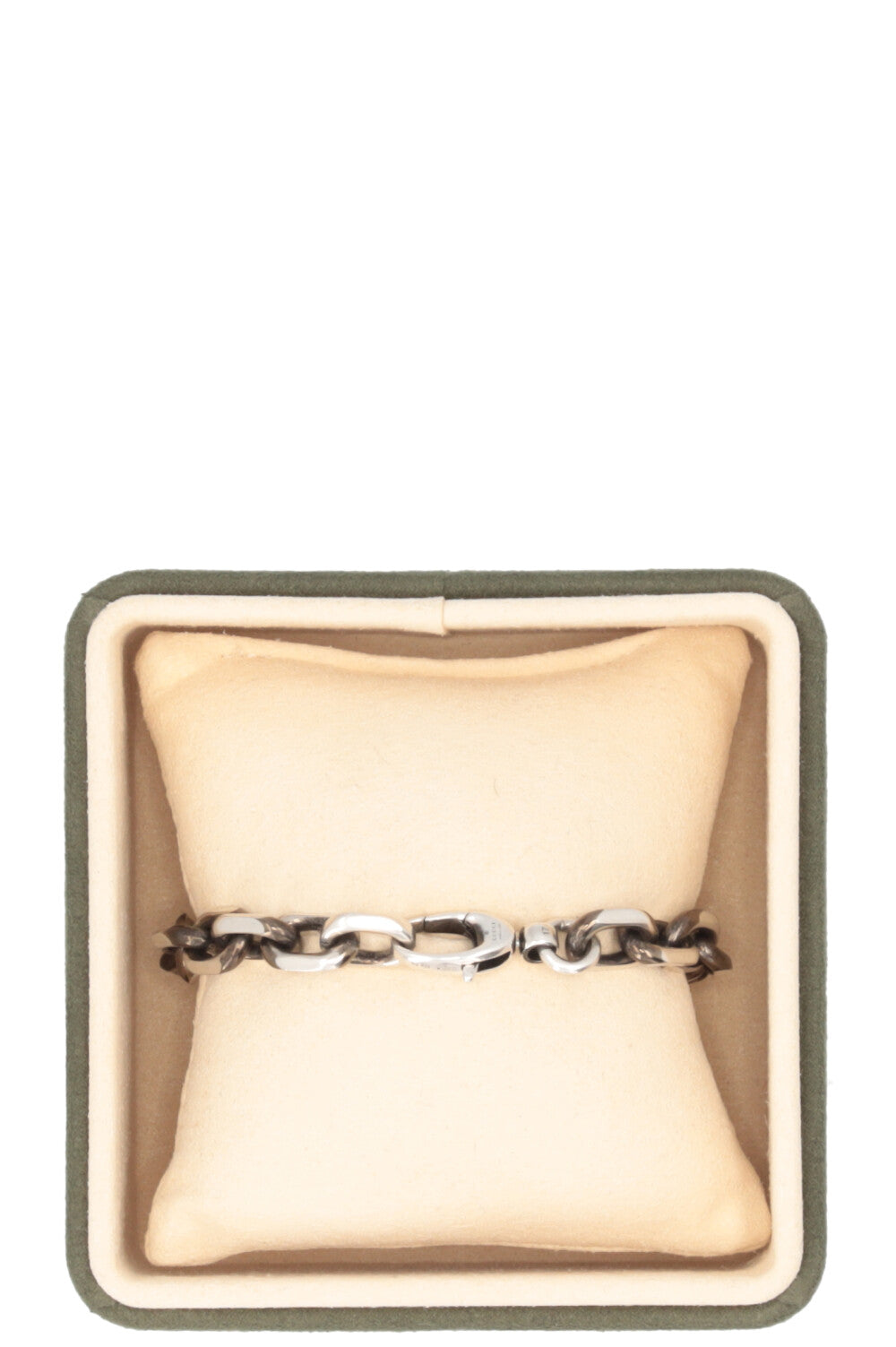 GUCCI Bracelet G entrelacés en argent