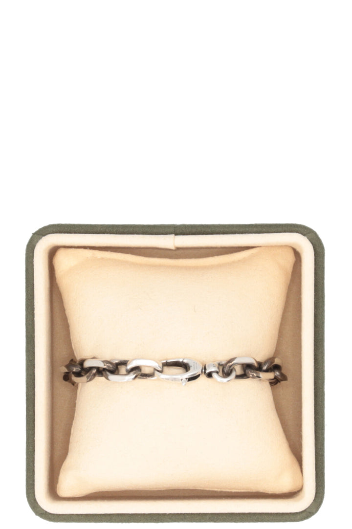 GUCCI Bracelet G entrelacés en argent