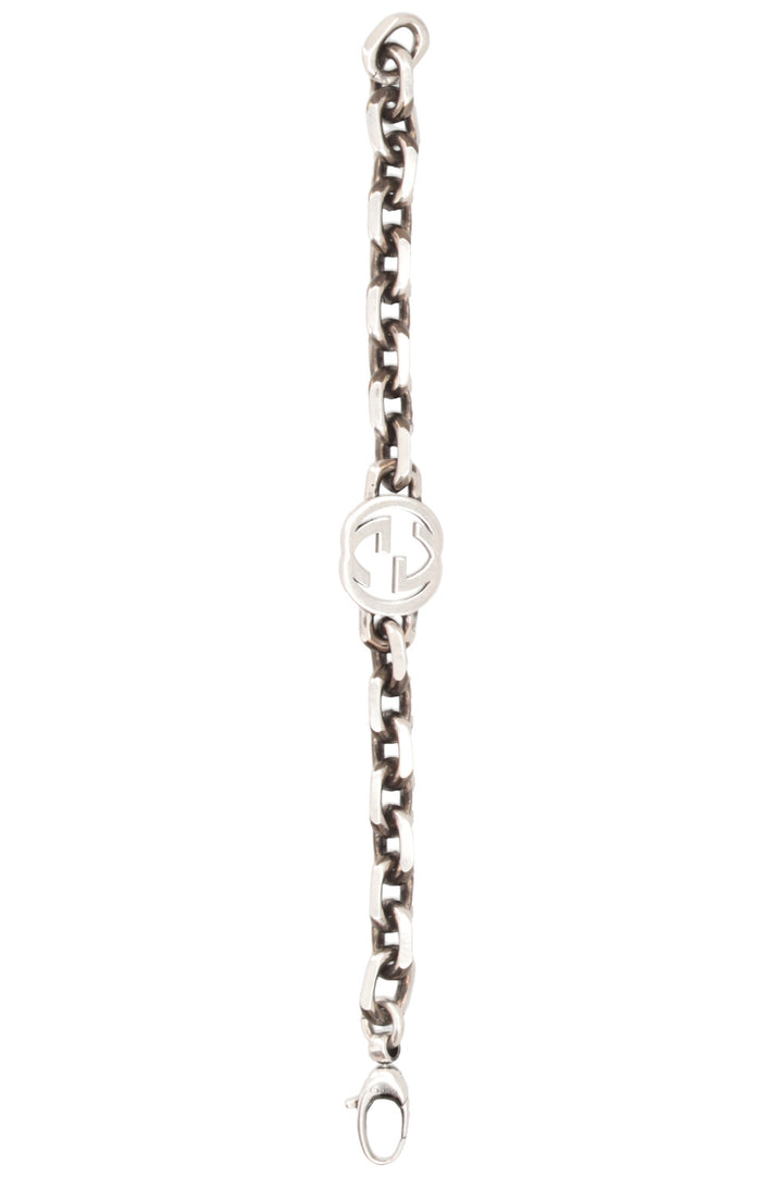 GUCCI Bracelet G entrelacés en argent