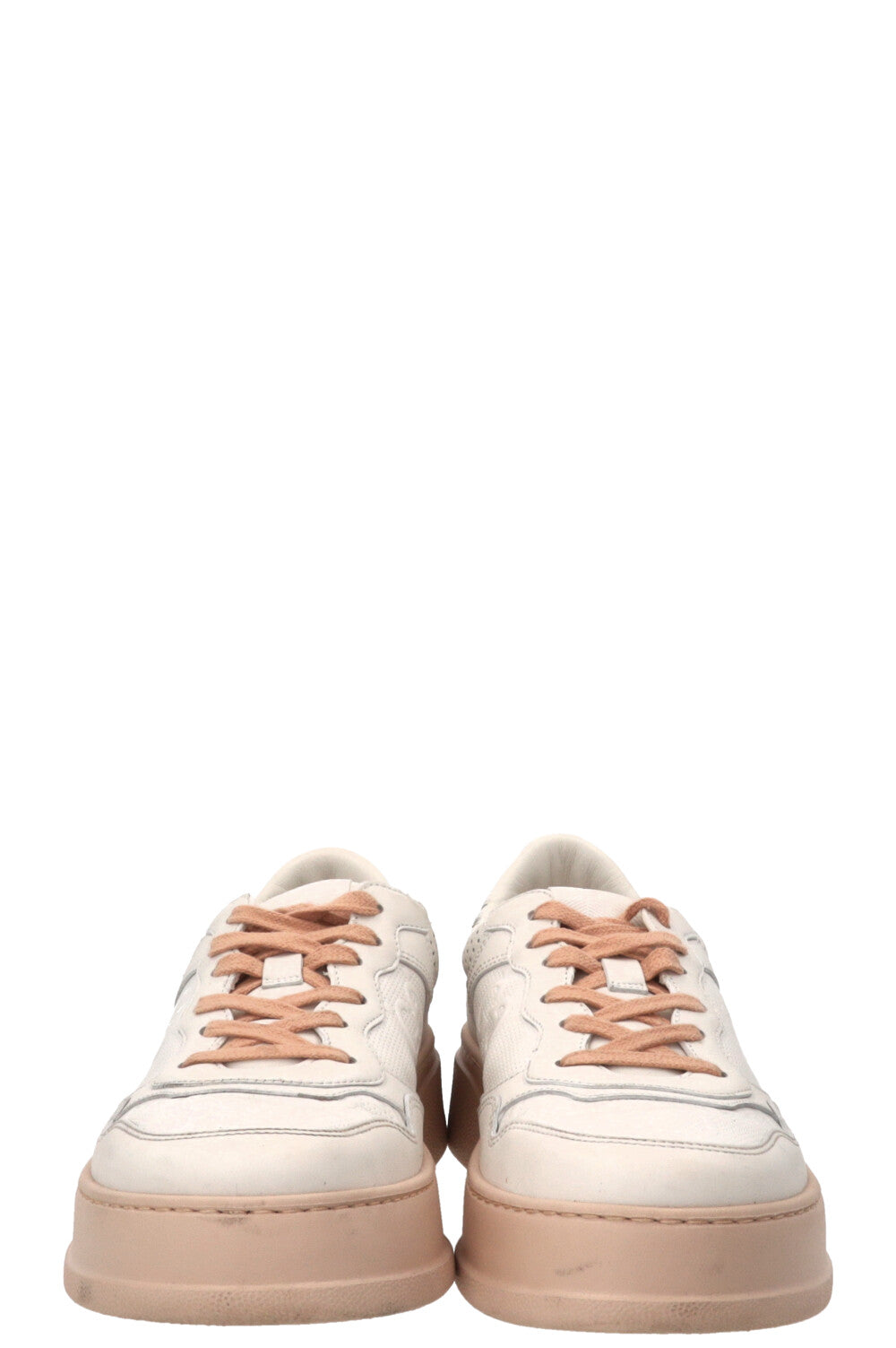 Baskets basses Interlocking GG GUCCI en cuir blanc