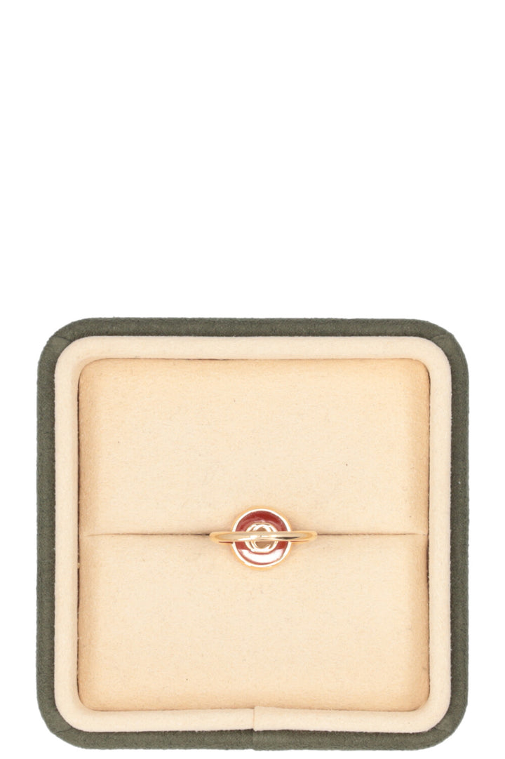 GUCCI Interlocking Ring 18k yellow gold Orange