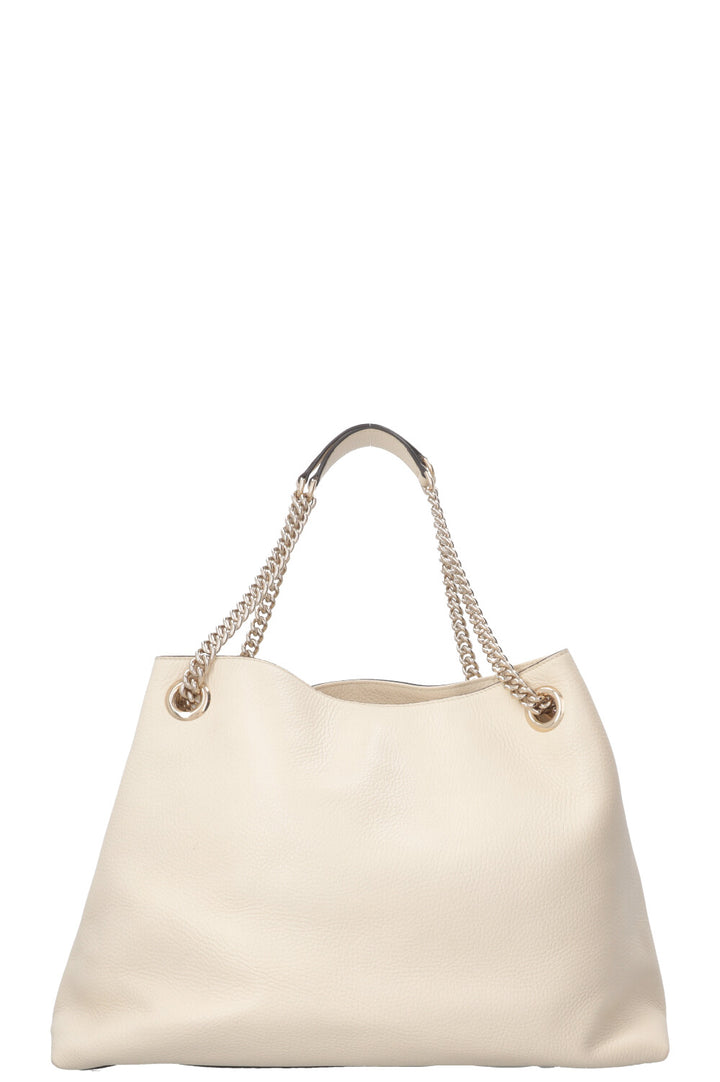 GUCCI Interlocking Soho Shoulder Bag Ivory