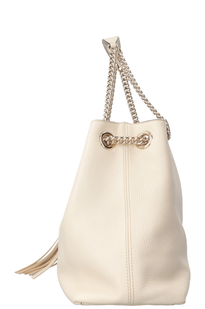 GUCCI Interlocking Soho Shoulder Bag Ivory