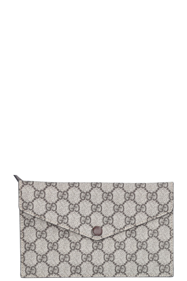 GUCCI Jackie 1961 Hobo Bag Medium Supreme Canvas Leather Brown