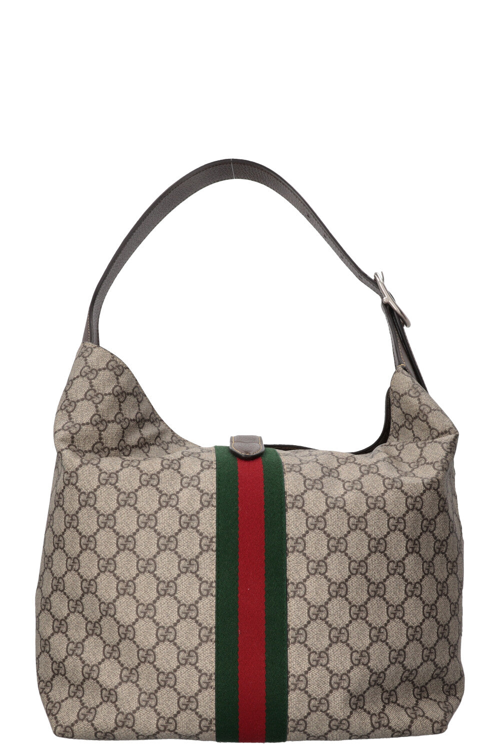 GUCCI Jackie 1961 Hobo Bag Medium Supreme Canvas Leather Brown