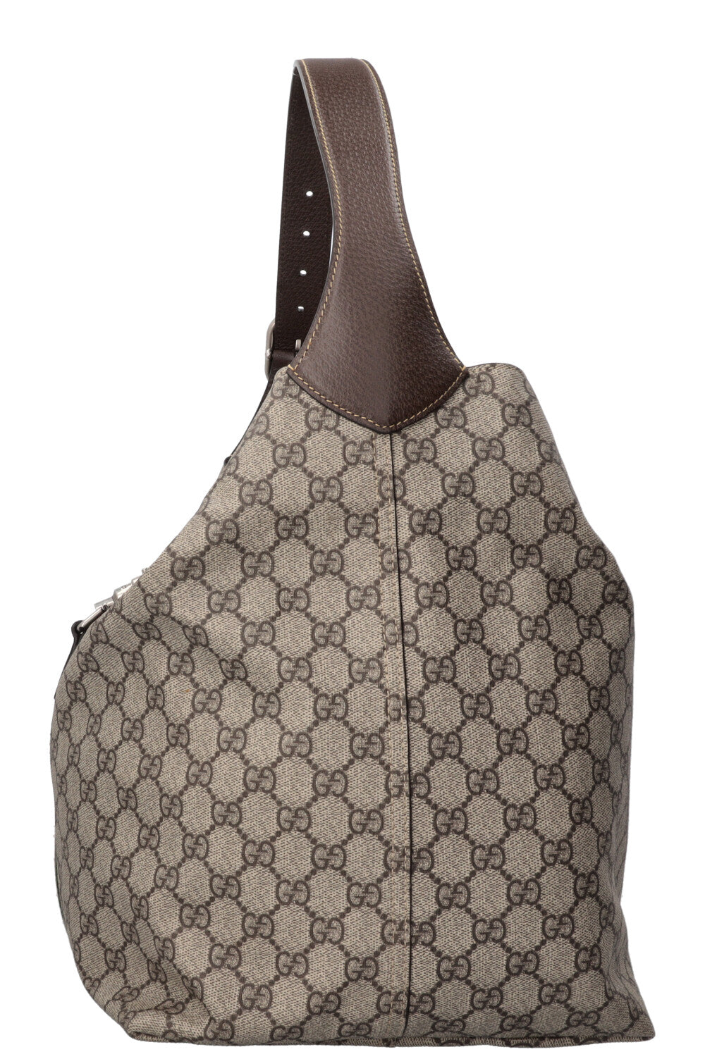 GUCCI Jackie 1961 Hobo Bag Medium Supreme Canvas Leather Brown