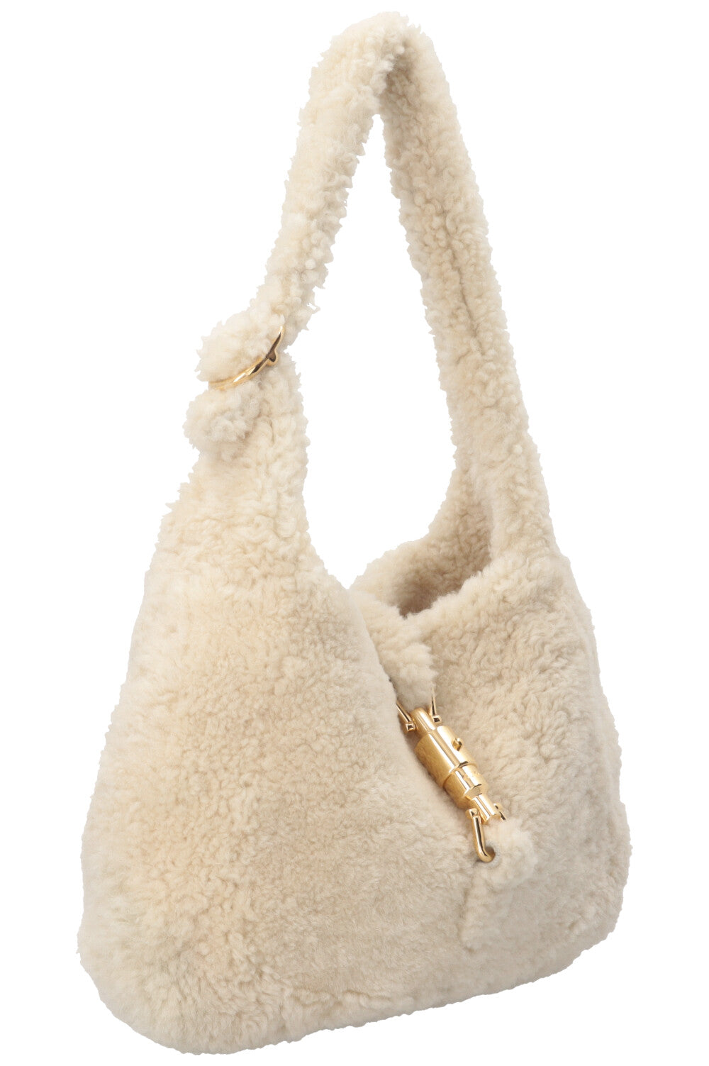 GUCCI Jackie 1961 Small en peau lainée beige