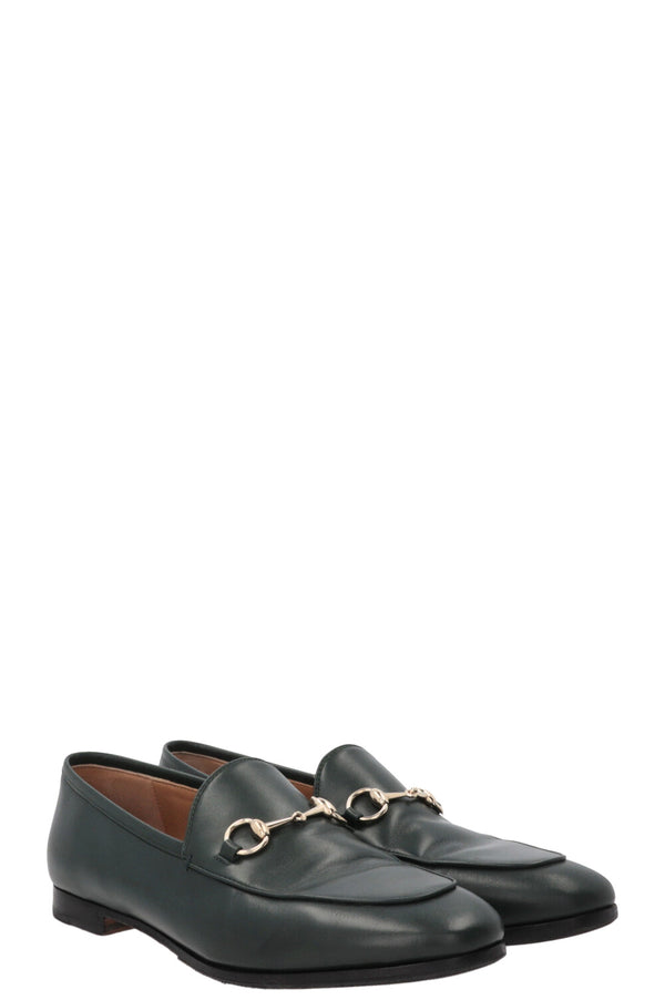 Mocassin GUCCI Jordaan en cuir vert
