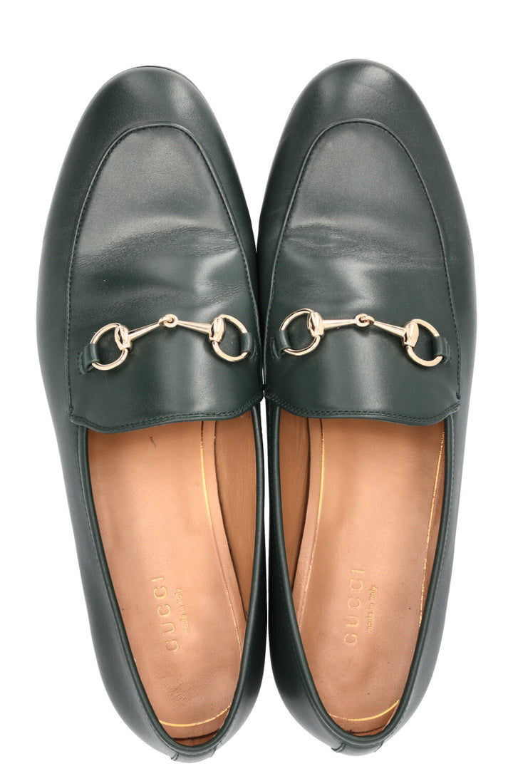 Mocassin GUCCI Jordaan en cuir vert