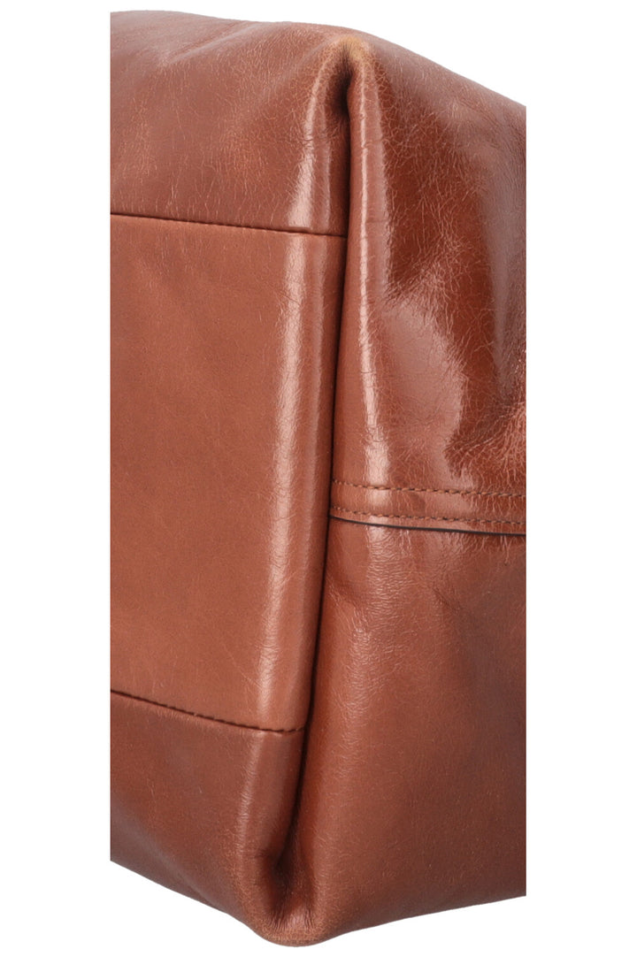 GUCCI Large Reversible Giglio Tote Bag Leather Brown