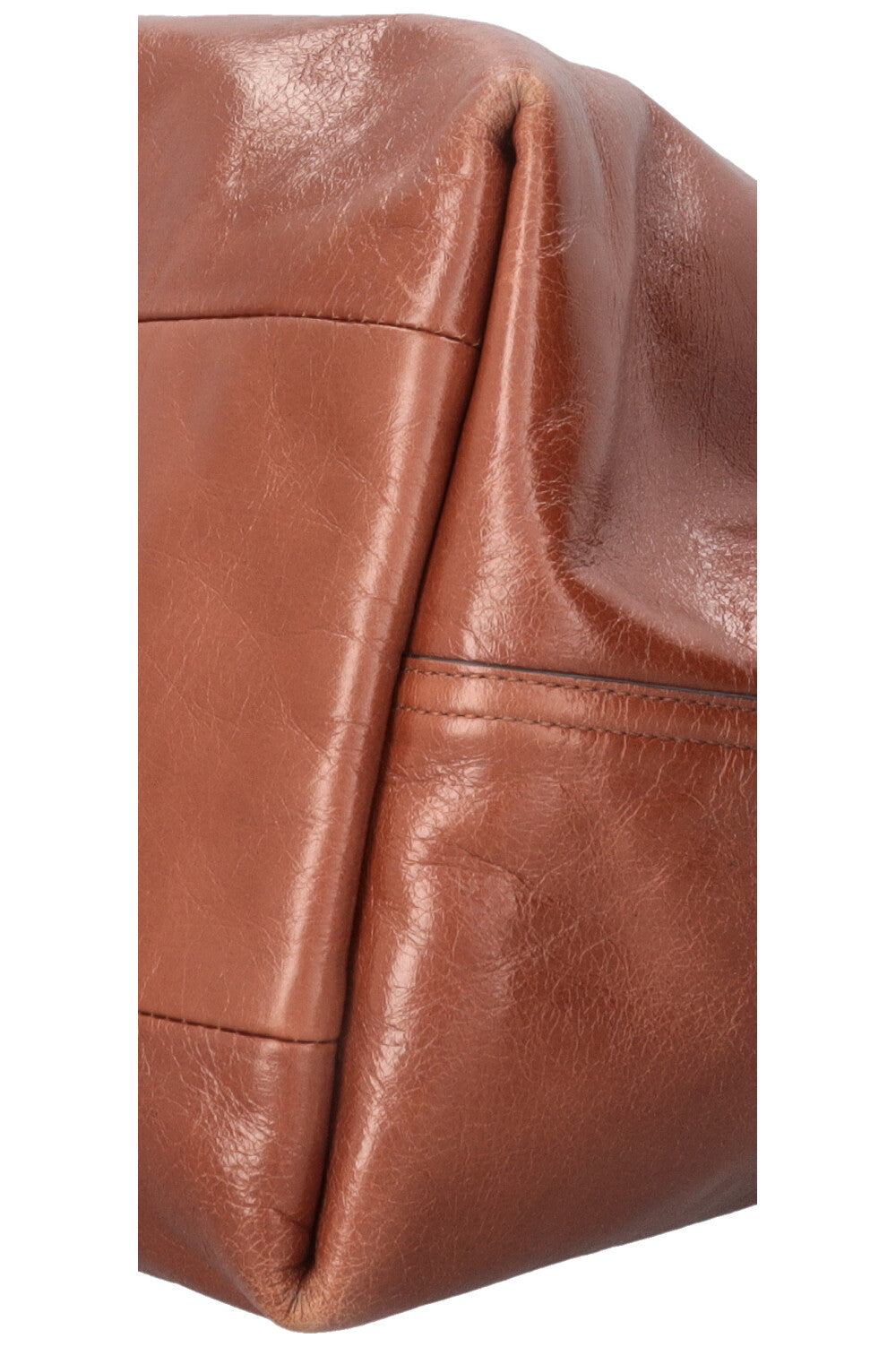 GUCCI Large Reversible Giglio Tote Bag Leather Brown
