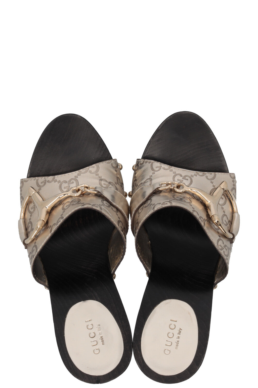GUCCI Mules MNG Or Métallisé