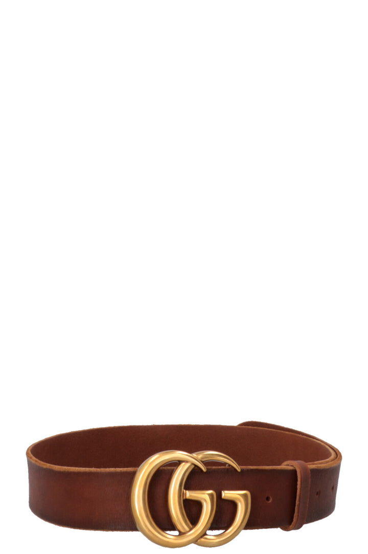 GUCCI Marmont Belt Brown