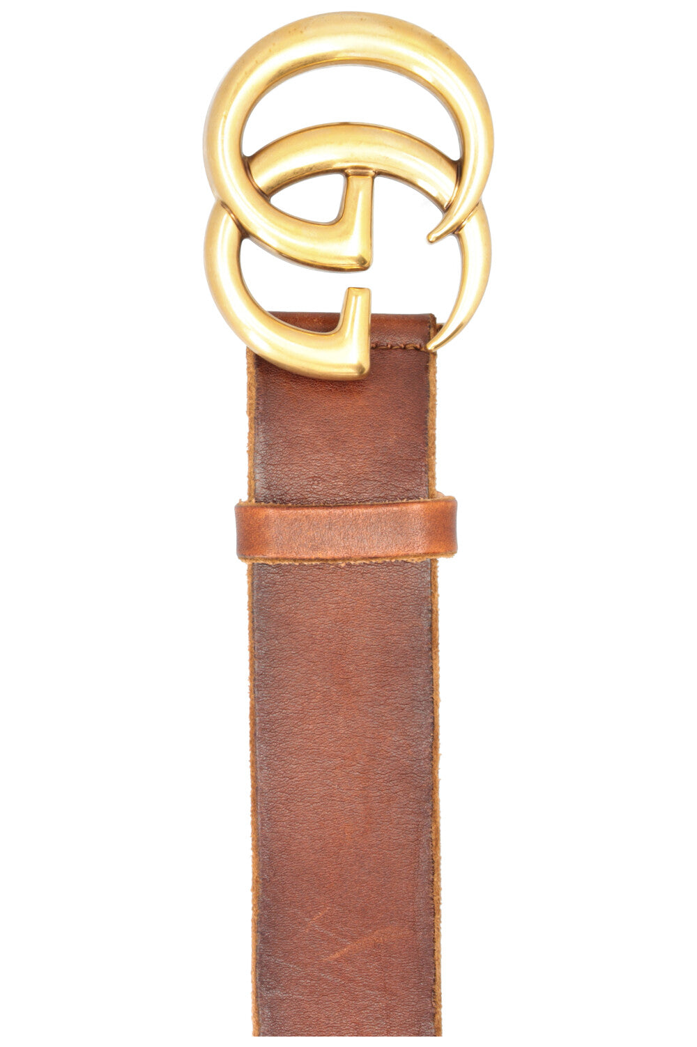GUCCI Marmont Belt Brown