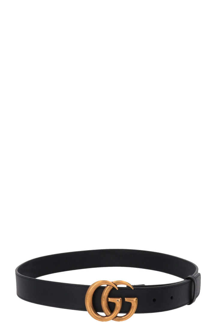 GUCCI Marmont Belt Leather Navy